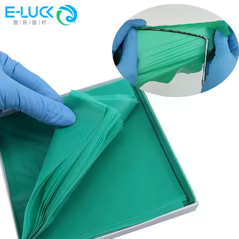 Dental Rubber Dam Sheet Natural Latex Rubber Barrier Blue Kids Adults 5*5/6*6" Rubber Dam Frame Hold