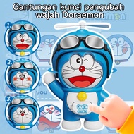GANTUNGAN Cute Keychain/Key Chain/Doraemon Face Changing Toy/Doraemon Keychain/Couple Keychain/Stran