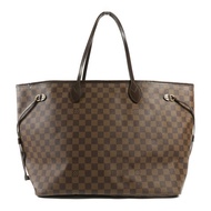 LOUIS VUITTON Damier Neverfull GM金扣肩背袋棕色