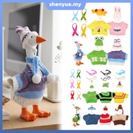 4/6 Sets Desk Goose Outfit Set Cute Desk Goose Accessories Set Includes Hats Sweaters Scarves for 7 