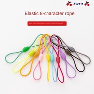 TOSE DIY Handmade Accessories, Nylon Rope Plastic 8-shaped Elastic Rope, Access Card Hanging Rope