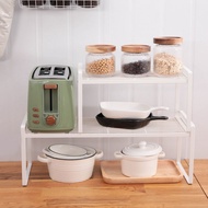 Stackable Kitchen Cabinet Counter Shelf Organizer Cupboard Stand Pantry Shelf Storage Rack