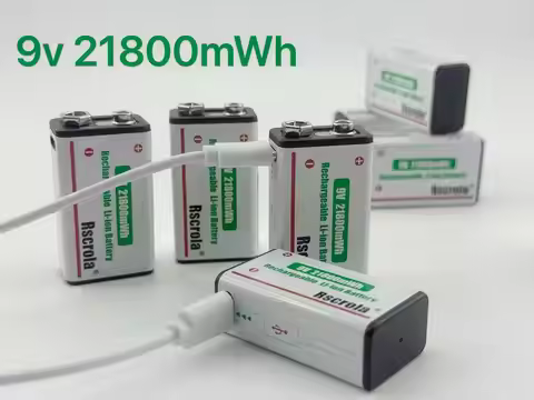 9V rechargeable battery USB block suitable for multimeter microphone guitar 6F22 large capacity univ