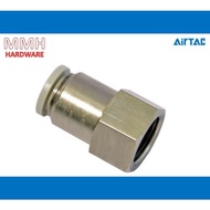 AIRTAC FITTING PCF SERIES FEMALE CONNECTOR GREY BLACK