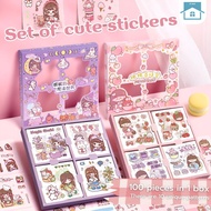 100 stickers box constellation cartoon cute pet waterproof stickers 100 non-duplicate pocket sticker