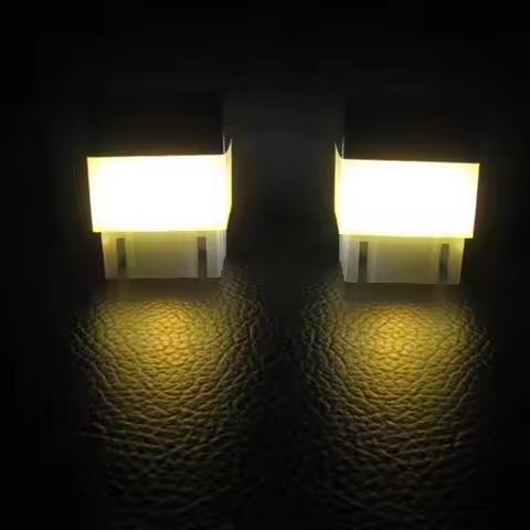 Solar Pillar Post Fence Lamp Waterproof Outdoor Garden LED Post Head Light Warm White Outdoor Lighti
