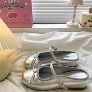 mary jane shoes women shoes Silver Baotou Mary Jane Slippers - Summer/Spring Fashion