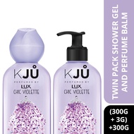 KJU by Lux Chic Violette Glorifying Shower Gel & Perfume Balm