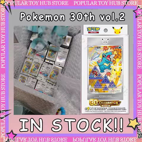 In Stock Pokemon 30th Anniversary Vol.2 Chinese Pokemon 30th Vol.2 Card First Partner Vol.2 PTCG TCG