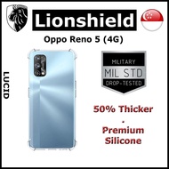 [SG] LionShield Oppo Reno 5 (4G) Lucid Series TPU Case Casing Cover (4-Corner Bumper)
