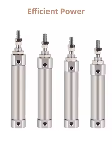 Double Acting Pneumatic Air Cylinder Mini Small CDJ2B Type Single Rod 10mm 12mm 16mm Bore 20mm 25mm 