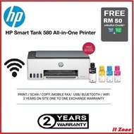 HP SMART TANK 580 / 520 PRINTER [ PRINT / SCAN / COPY / WI FI ]