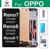 Display For OPPO Reno7 Reno8 Reno 7 8 T SE 8T 4G 5G CPH2457 CPH2481 LCD With Touch Screen Digitizer 