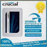 [op006] Crucial MX500 Internal Solid State Drive SATA 2.5 Inch 3D NAND 250GB 500GB 1TB 2TB 4TB HDD H