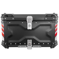 【TikTok】#Motorcycle Tail Box80LXDesign Large Capacity Helmet Aluminum Alloy Trunk Storage Box Durable Waterproof