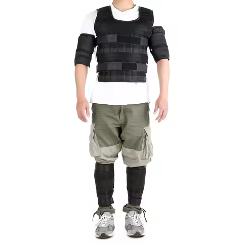 Fitness Vest Weight 15kg/35kg Adjustable Vest Weight Exercise Weight Loading Cloth Strength Training