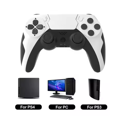 P48 Wireless Gamepad with Six Axis Gyroscope Game Controller For PS4 PS3 Console Wins 7 8 10 Dual Vi