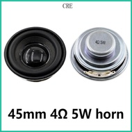 CRE Portable Speaker Repair Parts Round Speaker  Power Full Ranges Audios Speaker 45mm 4Ohm 5W 8Ohm 