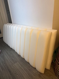 白色軟包床頭板兩件 180cmx60cm