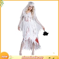 Ladies Halloween Horror Zombie Corpse Bride Dead Scary Fancy Dress Costume