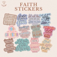 Faith Bible Verse Sticker Waterproof Christian Stickers Journal Stickers Bible Phrase | NYXARTSHOP