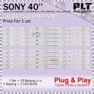 SONY 40" LAMPU TV KLV-40R452A / KLV-40R457A / KDL-40R350C / KDL-40R350B LED TV BACKLIGHT SONY 40 INCH LED TV 40R452