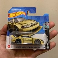 HOTWHEELS SHORTCARD LBWK NISSAN SILVIA S15 GOLD (REFER GAMBAR)