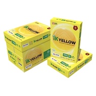 A4 70GSM IK YELLOW PAPER- 2500'S / 1 carton 5 Ream INDAH KIAT / Kertas Putih A4 / White Paper / A4 P
