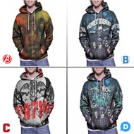 Avenged Sevenfold Zipper Hoodie A7X Fullprint Hoodie Polyester Jersey Material | Size S M L XL XXL 3