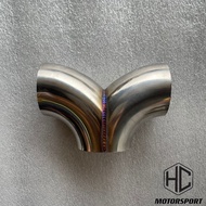 STAINLESS STEEL T JOIN Exhaust Pipe car Universal Ekzos Pipe Connector T JOIN Ekzos T JOINT