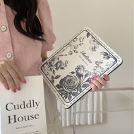Retro Flower ipad2021 Suitable Protective Case Apple Tenth Generation Tablet pro 70% off air4/5 Acrylic Case