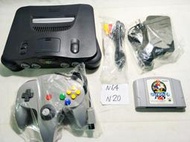 【奇奇怪界】任天堂 Nintendo N64 絕黑色主機 N20組 附原廠手把 原廠變壓器電源 全新AV線材 卡帶X1