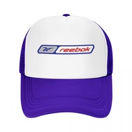 Reebok logo (1) Adult Grid Net Hat Trucker Men's Women's Flat Brim Baseball Cap High-Stiff Mesh  Adjustable Unisex Casua