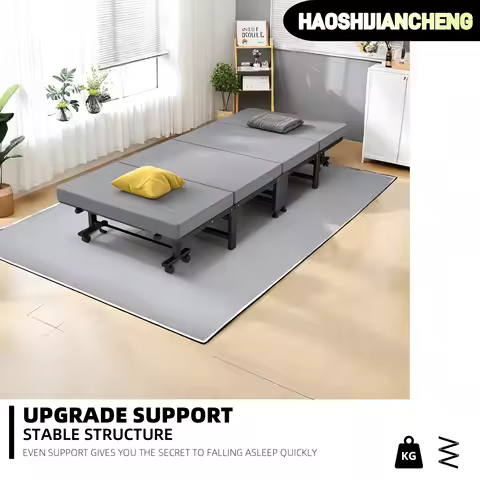 1 Dust Cover for a Folding Bed or 1 Folding Bed, Multifunctional Tech Fabric with High-Density Foam 