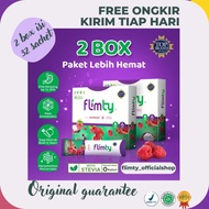 Flimty Fiber | Fit, Slim & Healthy | Savings Package 2 Boxes 32 ORIGINAL BPOM sachets