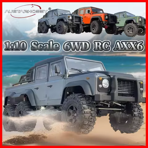 AUSTARHOBBY AXX6 6X6 6WD RTR Electric Remote Control Model Hard Shell RC Car Off-road Crawler Adult 
