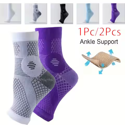 1Pc/2PCS Knitted breathable Ankle Support Brace, Best Ankle Compression Support Brace for Foot and H