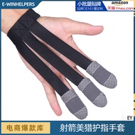 KY&amp;Bow and Arrow Finger Protector Traditional Reflex Bow Accessories Competitive Archery Three Finger Gloves Beauty Hunt