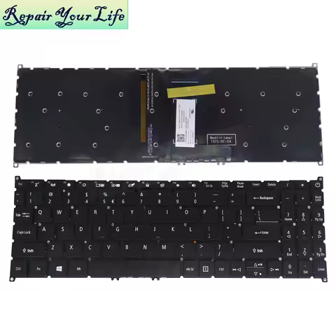 US English Backlit Keyboard For Acer Aspire A315-22 A315-34 42 54 55 A315-56 A315-57 N19C1 N19C5 Key
