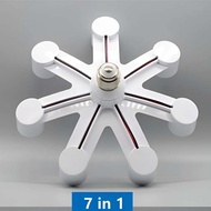 LED Studio Light Bulb Fitting 7 E27 Branch - LED Light Holder E27 7 Head Studio Lighting - 7 Branch 