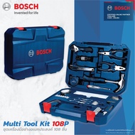 Woww สุดคุ้ม BOSCH ชุดเครื่องมือ มัลติฟังก์ชั่น 108 ชิ้น พร้อมกล่อง กล่องเครื่องมือช่าง เครื่องมือช่าง ราคาโปร ชุด เครื่องมือ ช่าง ไฟฟ้า ชุด สว่าน ไร้ สาย ชุด ไขควง ไฟฟ้า ชุด บล็อก ไฟฟ้า