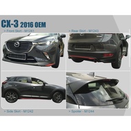 Mazda cx3 2016 2017 2018 OEM bodykit body kit front side rear skirt lip roof top spoiler Cx 3 Cx-3