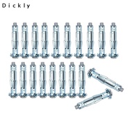 [Dickly] 20Pcs Wall Installation Fastener Screw Anchors Plasterboard Plug Screws for Curtain Install