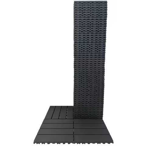 60 Sq. Ft Plastic Interlocking Deck Tiles,60 PCS,12"x12"(30 X 30cm) Waterproof Outdoor Flooring All 