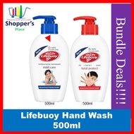 Bundle of 3-Lifebuoy Hand Wash 190ml/500ml - Total 10/Mild Care