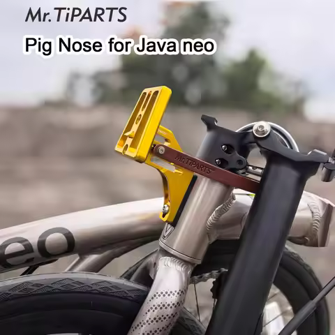 Mr.tiparts Bicycle Front Bag Carrier Block Adapter Pig Nose Bag Seat for JAVA NEO 16 inch Trifold Bi