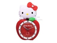 正版授權 三麗鷗 HELLO KITTY 凱蒂貓 蘋果造型整點報時音樂掛鐘 時鐘 壁鐘