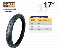 bh LEO TIRE SAMURAI 60/80-17, 70/80-17, 80/80/17 TUBETYPE, NYLON, MOTORCYCLE TIRES.