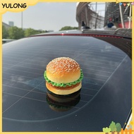 YU DIY Hamburg Car Stier Creative 3D Car Decorative Stier Cartoon Self-adhesive Car Stier Burger Orn