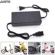 JUSTO Lithium Battery Charger, Plastic DC29.4V 3A E-bike Battery Charger, Durable 24V 20A Electric S